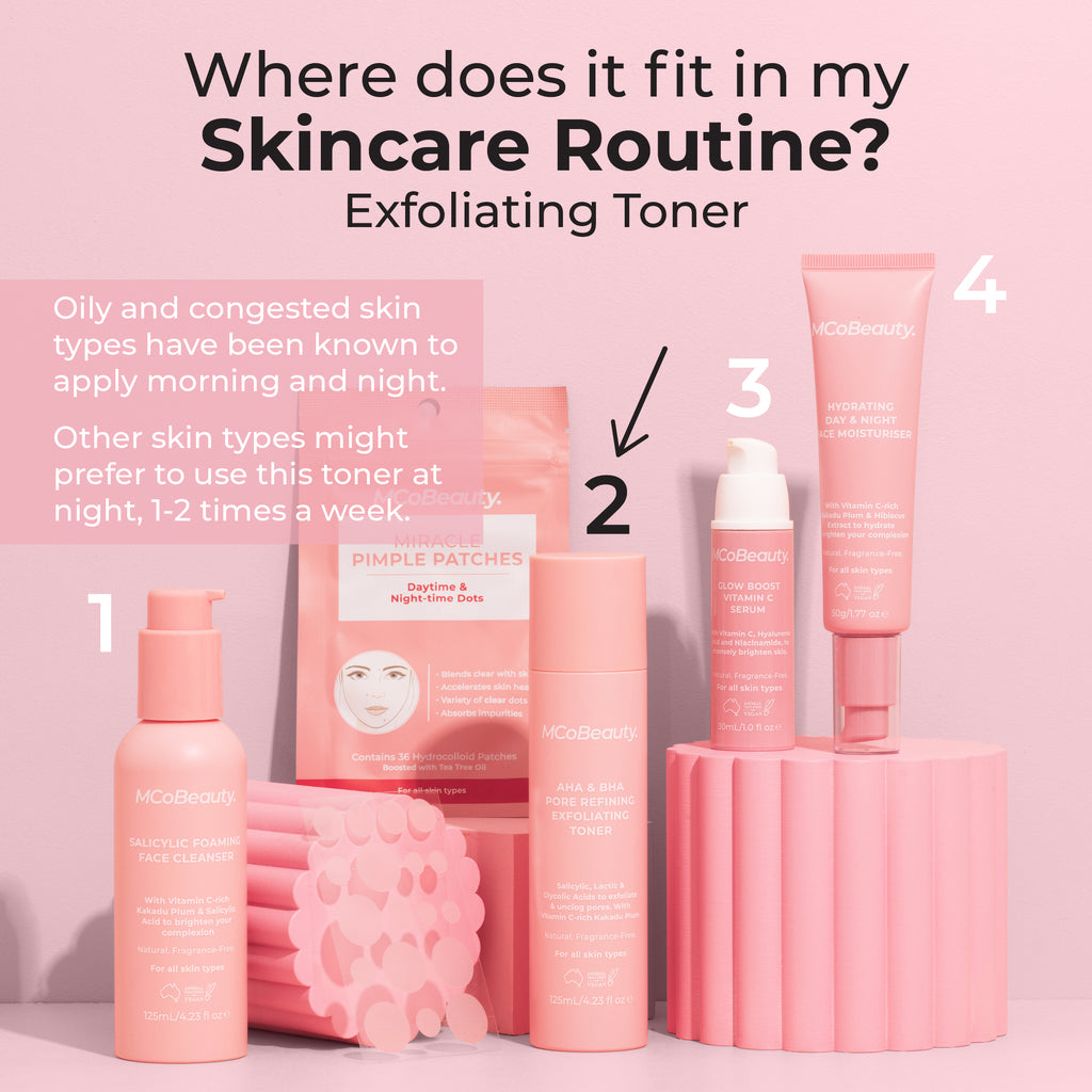 AHA & BHA Pore Refining Exfoliating Toner – MCoBeauty US